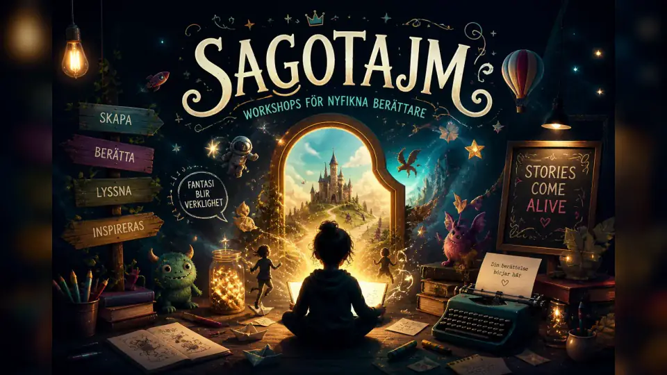 Illustrated story world for a workshop using writing, reading and recorded sound
