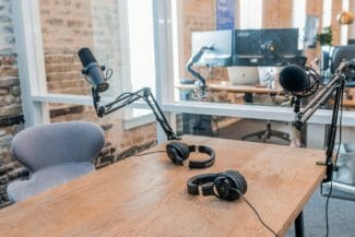 Podcast uppsättning