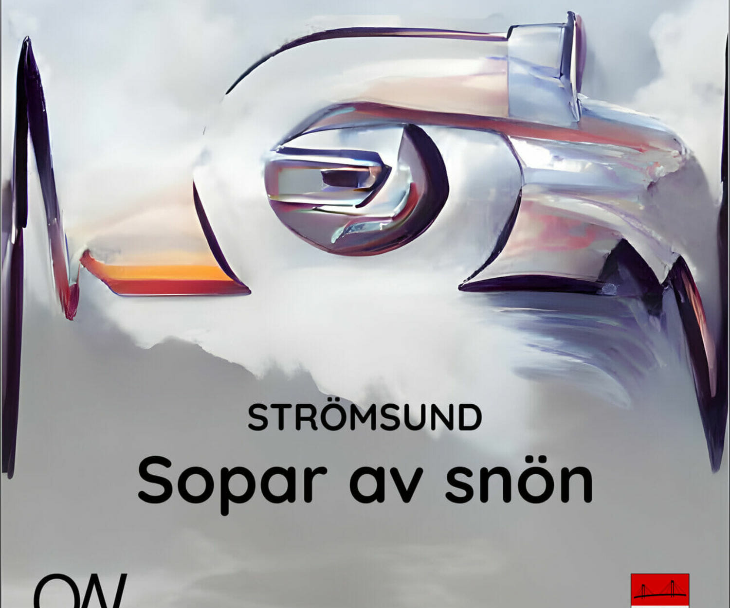 Strömsund Sopar av snön