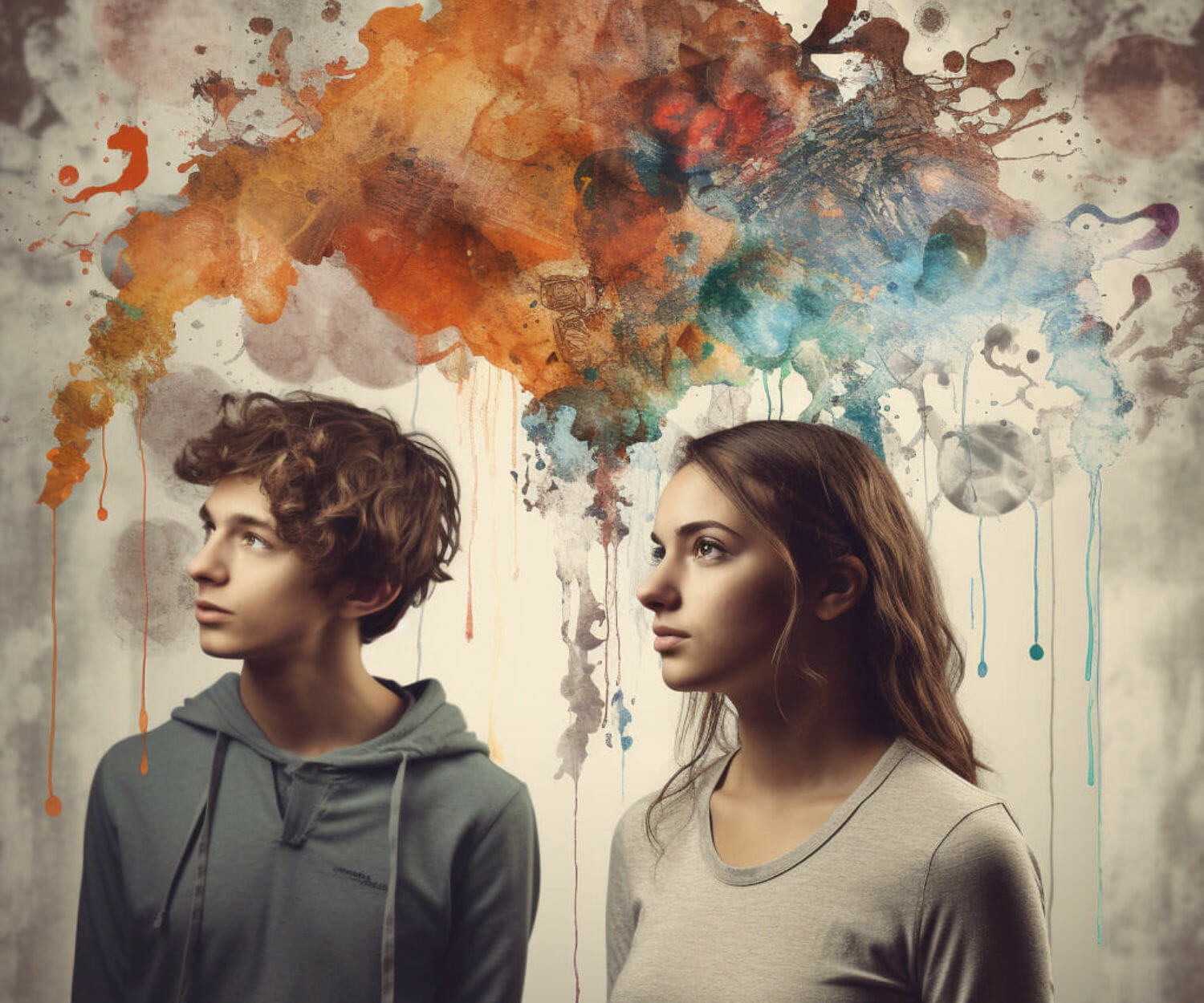 skapande skola teenagers using imagination creativity growing from brain