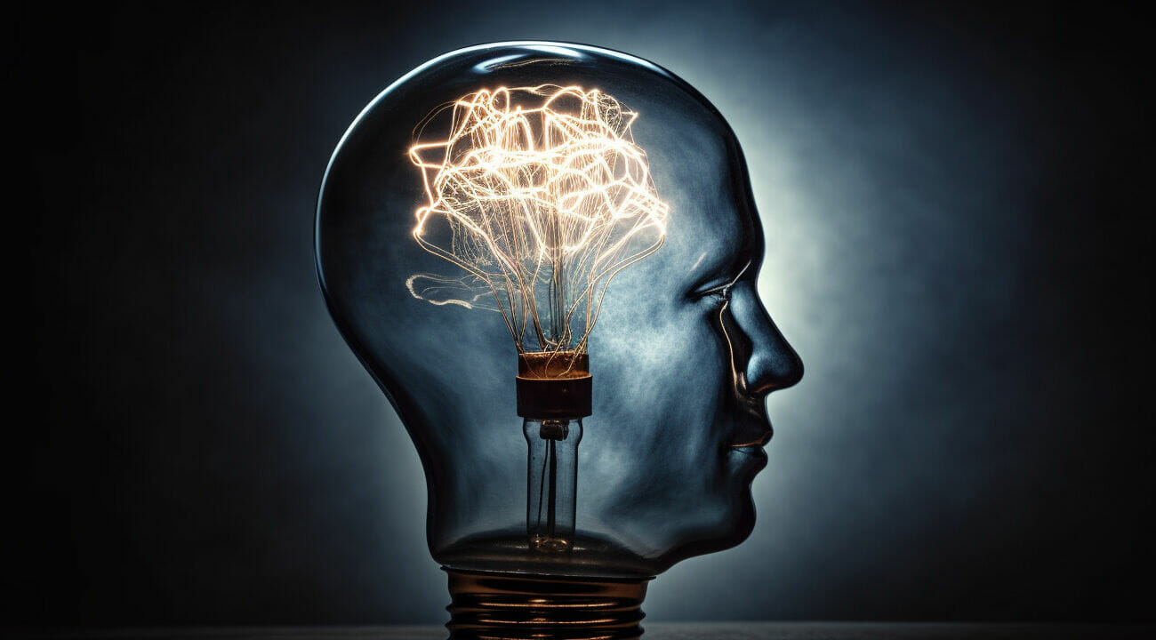 A light bulb that thinks and ponders