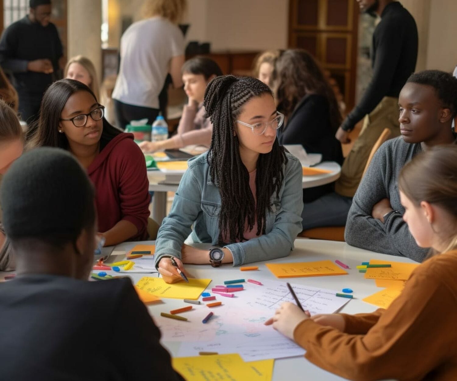 Personer som är på workshop