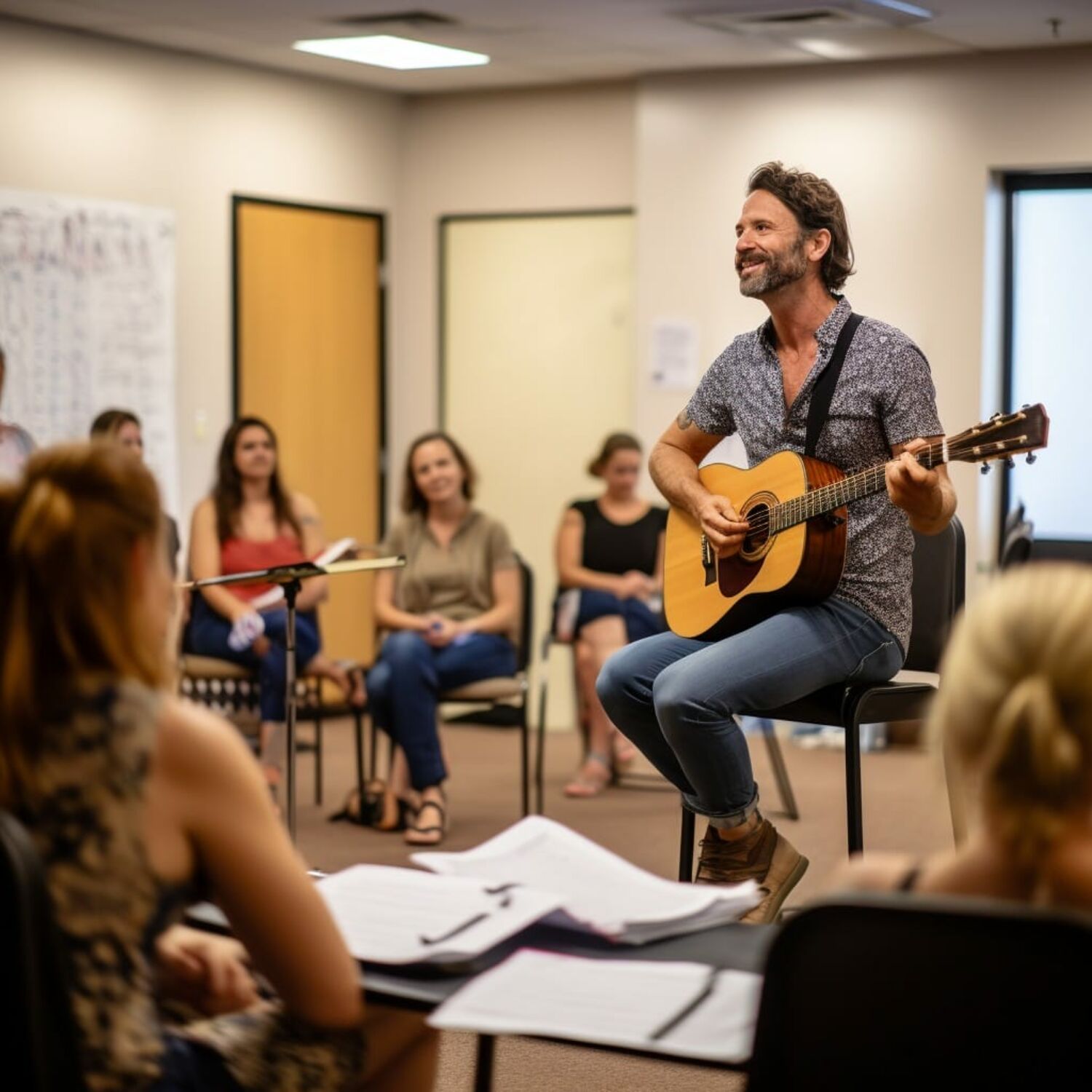 Workshops 5 songwriting class in group